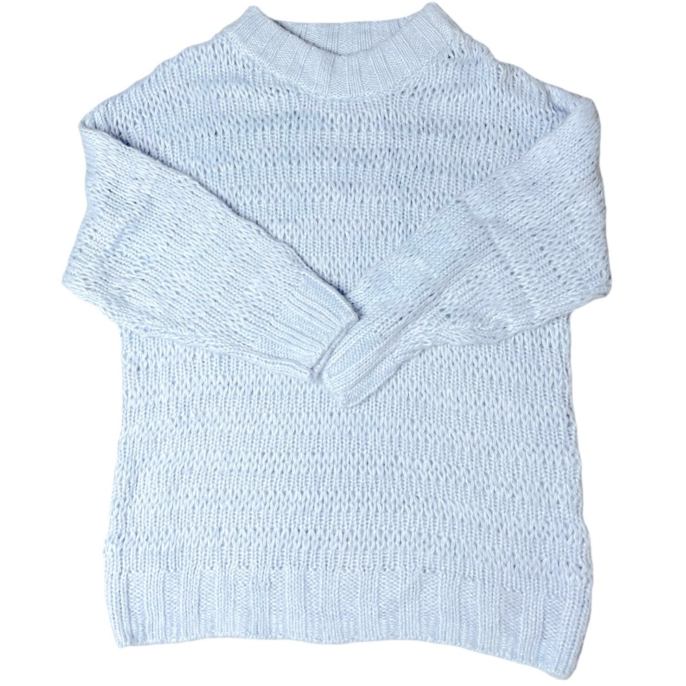 Light blue pointelle sweater. Topshop size M 8/10
